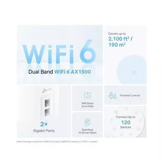 TP-Link Deco X10 (2 komada) - AX1500 Mesh Wi-Fi 6 sustav za pametne domove - Roditeljska kontrola - (2 komada) TP-Link Deco X10 (2 komada) - AX1500 Mesh Wi-Fi 6 sustav za pametne domove - Roditeljska kontrola - (2 komada)