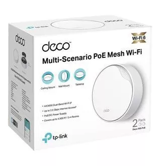 TP-Link Deco X50-PoE (2 komada) - AX3000 Multi-Gig 2,5 Gbps Mesh Wi-Fi 6 sustav s PoE - HomeShield (2 komada)