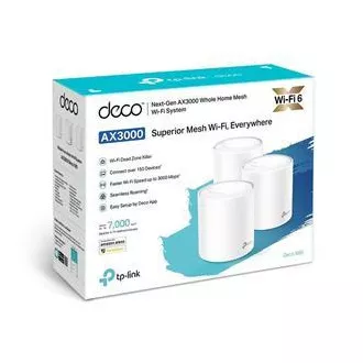 TP-Link Deco X60 (3 komada) - AX5400 Mesh Wi-Fi 6 sustav za pametne domove - HomeCare - (3 komada)