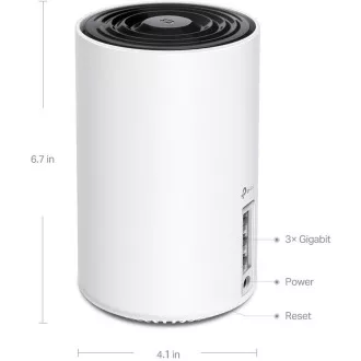 TP-Link Deco XE75 (3 komada) - AXE5400 tropojasni Mesh Wi-Fi 6E sustav za pametne domove, HomeShield (3 komada)