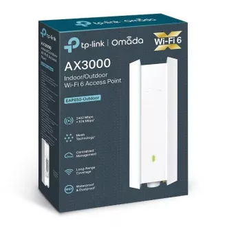 TP-Link EAP650-Outdoor - AX3000 WIFI pristupna točka Omada 1xGLAN, PoE/pasivni PoE stup/zidna montaža Surge Protect TP-Link EAP650-Outdoor - AX3000 WIFI pristupna točka Omada 1xGLAN, PoE/pasivni PoE stup/zidna montaža Surge Protect