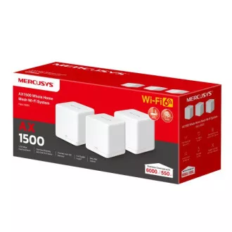 TP-Link WiFi usmjerivač Mercusys Halo H60X (3 paketa) WiFi 6, AX1500, 3x GLAN2.4/5 GHz