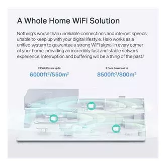 TP-Link WiFi usmjerivač Mercusys Halo H90X (2 komada) WiFi 6, AX6000, 1x 2.5GLAN, 2x GLAN TP-Link WiFi usmjerivač Mercusys Halo H90X (2 komada) WiFi 6, AX6000, 1x 2.5GLAN, 2x GLAN