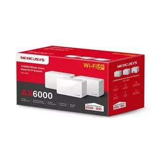TP-Link WiFi usmjerivač Mercusys Halo H90X (2 komada) WiFi 6, AX6000, 1x 2.5GLAN, 2x GLAN TP-Link WiFi usmjerivač Mercusys Halo H90X (2 komada) WiFi 6, AX6000, 1x 2.5GLAN, 2x GLAN