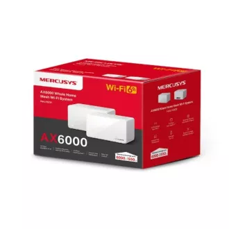 TP-Link WiFi usmjerivač Mercusys Halo H90X (3 komada) WiFi 6, AX6000, 1x 2.5GLAN, 2x GLAN