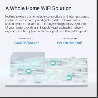 TP-Link WiFi usmjerivač Mercusys Halo H90X (3 komada) WiFi 6, AX6000, 1x 2.5GLAN, 2x GLAN