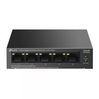 TP-Link LS105GP prekidač 1x GLAN, 4x GLAN s PoE+, 65W