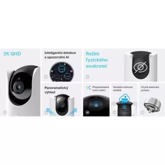 TP-Link Tapo C225 - Wi-Fi kamera za kućnu sigurnost, 4MP (2560 × 1440), ONVIF