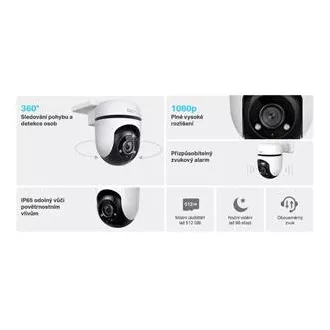 TP-Link Tapo C500 - Vanjska WiFi kamera PTZ dome, 2MP (1920x1080), ONVIF