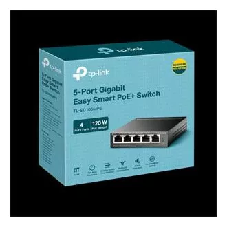 TP-Link prekidač TL-SG105MPE Easy Smart, 5x GLAN, 4x PoE+, 120W
