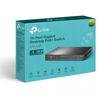 TP-Link TL-SG1210MP Gigabit Switch 8xGLAN 2xGLAN Uplink 1xSFP PoE+ 123W TP-Link TL-SG1210MP Gigabit Switch 8xGLAN 2xGLAN Uplink 1xSFP PoE+ 123W