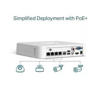 TP-LINK Uređaj za snimanje VIGI NVR1104H-4P 4 kanala, 4x Lan sa PoE, 2x USB