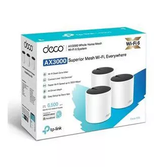 TP-Link Deco X55 (3 komada) - AX3000 Wi-Fi 6 Mesh sustav za pokrivanje cijelog doma - HomeShield - (3 komada)