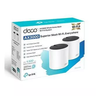 TP-Link Deco X55 (2 komada) - AX3000 Wi-Fi 6 Mesh sustav za pokrivanje cijelog doma - HomeShield - (2 komada)