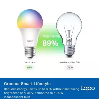 TP-Link Tapo L535E, Smart Wi-Fi LED žarulja u boji, 2500-6500K, E27 TP-Link Tapo L535E, Smart Wi-Fi LED žarulja u boji, 2500-6500K, E27