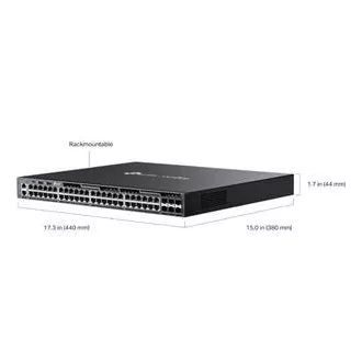 TP-Link SG6654X Omada 48-portni gigabitni sklopivi L3 prekidač, 48 gigabitnih RJ45 priključaka i 6 × 10 Gbps SFP+ utora