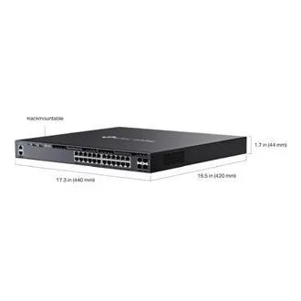 TP-Link SG6428XHP Omada 24-portni gigabitni RJ45 L3 PoE+ preklopnik, ukupni PoE budžet od 720 W