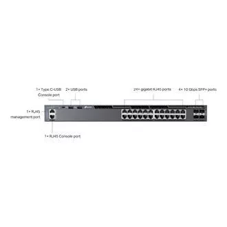 TP-Link SG6428X Omada 24-portni gigabitni RJ45 sklopivi L3 preklopnik, 4x10 Gbps SFP+ utora