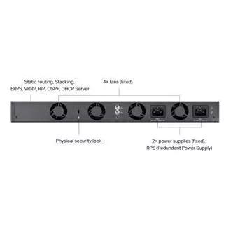 TP-Link SG6428X Omada 24-portni gigabitni RJ45 sklopivi L3 preklopnik, 4x10 Gbps SFP+ utora