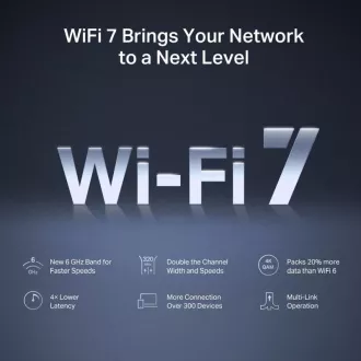 MERCUSYS MR47BE - BE9300 tropojasni Wi-Fi 7 usmjerivač, 2,5G WAN, 3x 2,5G LAN, EasyMesh