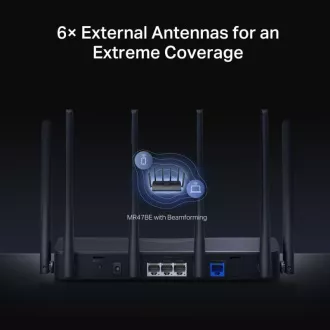 MERCUSYS MR47BE - BE9300 tropojasni Wi-Fi 7 usmjerivač, 2,5G WAN, 3x 2,5G LAN, EasyMesh