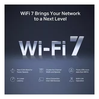 MERCUSYS MR47BE - BE9300 tropojasni Wi-Fi 7 usmjerivač, 2,5G WAN, 3x 2,5G LAN, EasyMesh