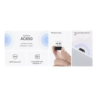 MERCUSYS MA20N - AC650 bežični dual-band USB nano adapter