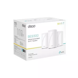TP-Link Deco BE65(3-pack) BE9300 Tropojasni Mesh WiFi 7 sustav za cijeli dom, 4x 2.5GLAN, USB, 2.4/5/6GHz, HomeShi