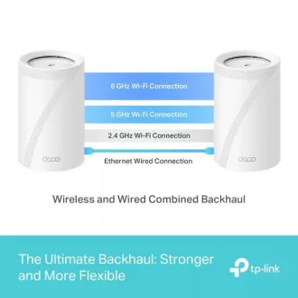 TP-Link Deco BE65(3-pack) BE9300 Tropojasni Mesh WiFi 7 sustav za cijeli dom, 4x 2.5GLAN, USB, 2.4/5/6GHz, HomeShi