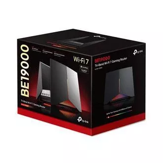 TP-Link Archer GE800 - BE19000, 1x10GLAN, 2x2.5GLAN, 4xLAN, 1x USB 3.0, tropojasni Wi-Fi 7 ruter za igre, HomeShiel™, EasyMesh™