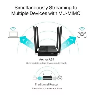 TP-Link Archer A64 - AC1200 bežični MU-MIMO WiFi ruter