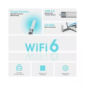 TP-Link Archer TX20UH - AX1800 bežični USB adapter s visokim pojačanjem TP-Link Archer TX20UH - AX1800 bežični USB adapter s visokim pojačanjem