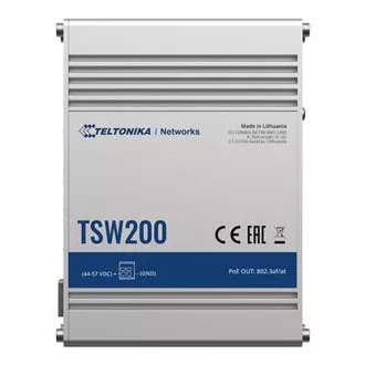 Teltonika PoE+ Unmanaged Switch 8, 10/100/1000, 2x SFP porta - TSW200