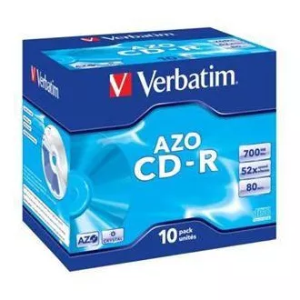 VERBATIM CD-R AZO 700MB, 52x, u kutijici za dragulje, 1 kom.