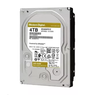 WD GOLD WD4004FRYZ 4TB SATA/ 6Gb/s 256MB cache 7200 rpm, CMR, Enterprise