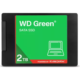WD GREEN SSD 3D NAND WDS200T5G0A 2TB, SATA III 6 Gb/s, 545MB/s, 2.5"