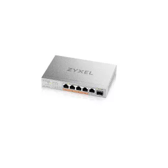 Zyxel XMG-105HP 5 portova 2.5G + 1 SFP+, 4 porta 70W ukupno PoE++ Desktop MultiGig neupravljani prekidač
