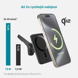 Epico Qi2 Mag+ ultra tanki auto punjač - crni