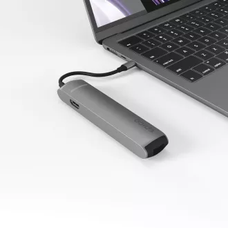 Epico 6u1 Slim Hub 8K s USB-C konektorom - sivi Epico 6u1 Slim Hub 8K s USB-C konektorom - sivi