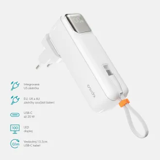 Epico 2u1 5000mAh power bank i adapter ET30