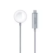Epico USB-C punjač za Apple Watch 1,2 m - srebrni