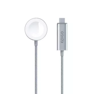 Epico USB-C punjač za Apple Watch 1,2 m - srebrni