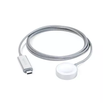Epico USB-C punjač za Apple Watch 1,2 m - srebrni