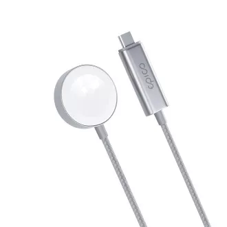 Epico USB-C punjač za Apple Watch 1,2 m - srebrni