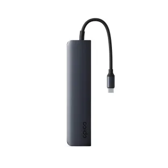 Epico 6-u-1 aluminijski USB-C 8K hub - Inkjet