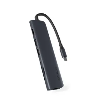 Epico 7u1 aluminijski USB-C 8K hub - Inkjet