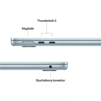 Apple MacBook Air 13"/M4/13.6"/2560x1664/16GB/256GB SSD/M4/Sequoia/Nebesko plava/1R