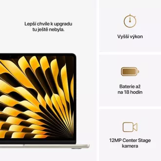 Apple MacBook Air 13"/M4/13.6"/2560x1664/16GB/256GB SSD/M4/Sequoia/Starlight/1R Apple MacBook Air 13"/M4/13.6"/2560x1664/16GB/256GB SSD/M4/Sequoia/Starlight/1R