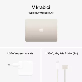 Apple MacBook Air 13"/M4/13.6"/2560x1664/16GB/256GB SSD/M4/Sequoia/Starlight/1R Apple MacBook Air 13"/M4/13.6"/2560x1664/16GB/256GB SSD/M4/Sequoia/Starlight/1R