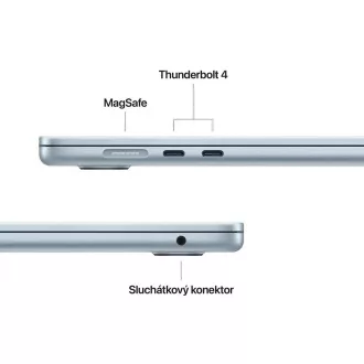 Apple MacBook Air 15"/M4/15.3"/2880x1864/24GB/512GB SSD/M4/Sequoia/Nebesko plava/1R